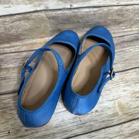 Caron Callahan Ellie Mary Jane Blue shoes 37.5 - Picture 3 of 9